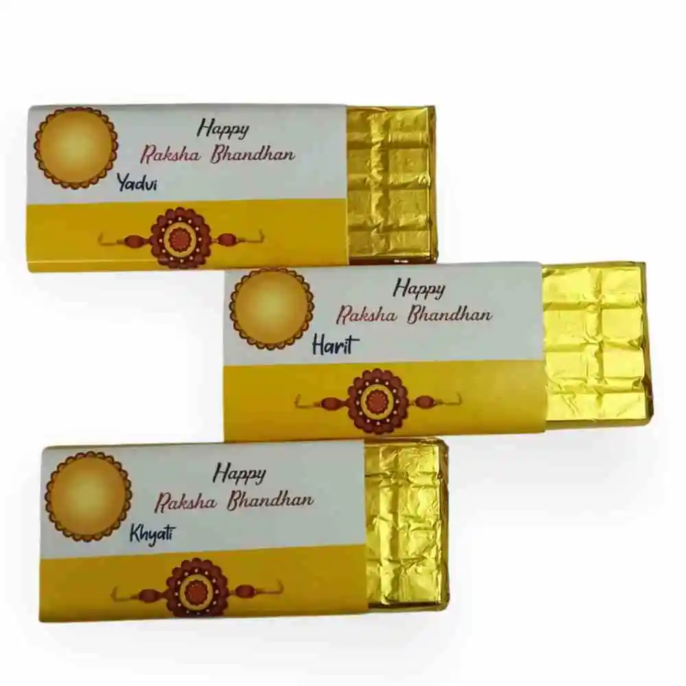 Happy Raksha Bandhan Bar Chocolate